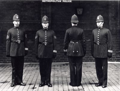 METROPOLITAN POLICE 'A' DIVISION
Could this group of four be 'modelling' the uniform?
