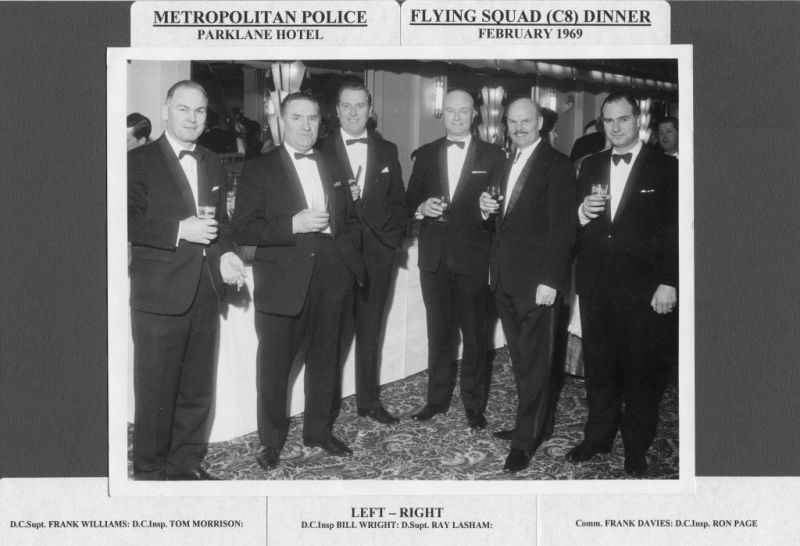 METROPOLITAN POLICE FLYING SQUAD (THE SWEENY)
Photo taken at a dinner at the Park lane Hotel in February 1969

