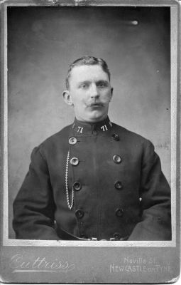 NEWCASTLE UPON TYNE POLICE, PC 71B
Back of photo says "Grandad 1882"
Photographer, Cuttriss, Neville Street, Newcastle-on-Tyne
