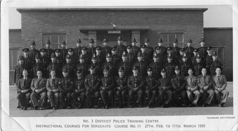 NOTTINGHAMSHIRE CONSTABULARY TRAINING CENTRE 1950
Mixed force Sgts. course.
