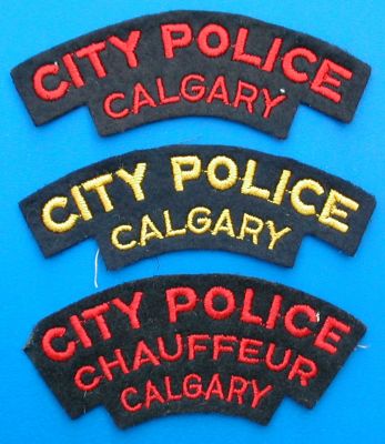 CALGARY POLICE OLD SHOULDER FLASHES
Keywords: Calgary Canada