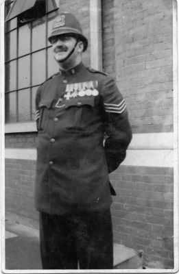 PORT OF LONDON AUTHORITY POLICE, Sgt. #9
This man has a Military Cross, WW1 trio, and a Territorial Efficiency Medal.
