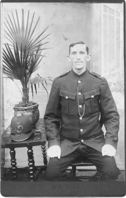 SHEFFIELD BOROUGH CONSTABULARY
Victorian photo and could be of 'G.W.Walker'.
This name is printed on the photo
No photographer listed.
