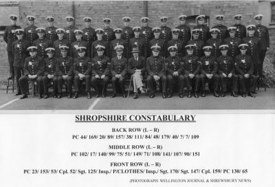 SHROPSHIRE CONSTABULARY GROUP, 1920'S

