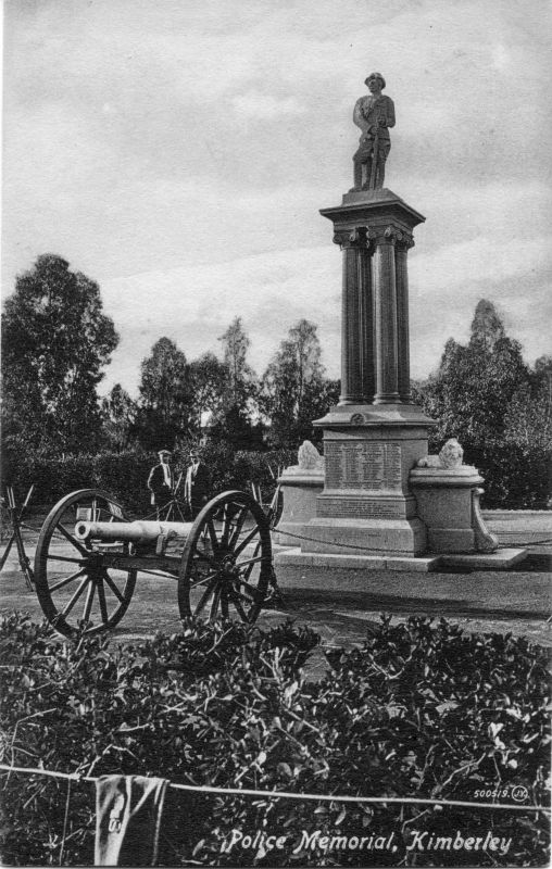 CAPE POLICE, WAR MEMORIAL, KIMBERLEY
