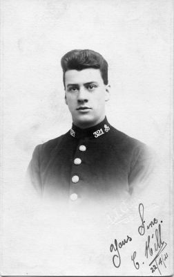 STAFFORDSHIRE CONSTABULARY, PC 321 (C. HILL)
Photo dated 22/April/1921.
Photographer: A. J. Guy, Stafford.
