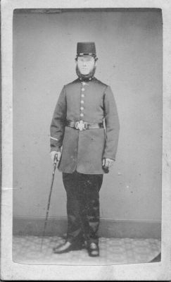 WEST RIDING CONSTABULARY, PC 67
can only make out the numers '67', there may be more.
Looks like a rose on his collar under the very stylish beard.
No photographer listed on this.
