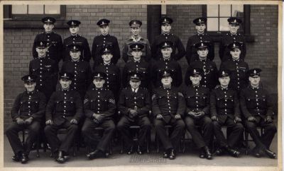 WEST RIDING CONSTABULARY GROUP WITH CAPS
The military man is Royal Military Police (NCO)
