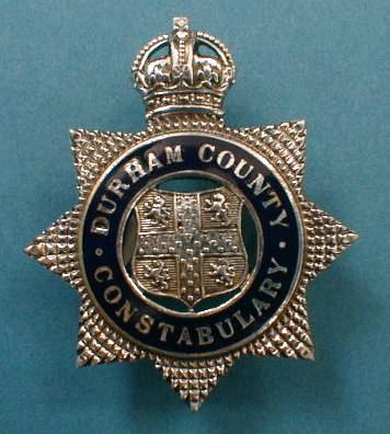 Durham County Constabulary KC OCB
The above officers cap badge was used between 1935 and 1953
Keywords: Durham County Constabulary