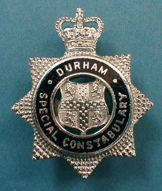 Durham Special Constabulary OCB
Cap badge worn by officers of the special constabulary from 1953 to the present time.
Keywords: Durham Constabulary
