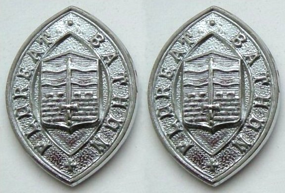 Bath City Police Collar badges
Chrome
Keywords: Collar Bath