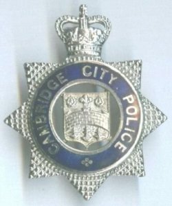 Cambridge City Police Cap Badge QC Senior Officers
Voided Chrome and enamel QC Cap badge worn by Inspectors and above
Keywords: Cambridge City Police Cap Badge QC Senior Officers