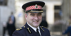 Frank Armstrong Assistant Commissioner City of London Police
Frank was educated at Adams Grammar School (Haberdashers) and then graduated with a Law Degree from Sheffield University in 1982. In September 1982 he joined the Metropolitan Police service under the Accelerated Promotion Scheme for Graduates. For 9 years his service was in uniform operations in Central & South West London until he became Staff Officer in the rank of Inspector to the Deputy Assistant Commissioner of Personnel at Scotland Yard. After 2 years here he was selected under the Metropolitan Police Scholarship Scheme to attend Cambridge University graduating in June 1994 with a Masters Degree in Criminology. Promoted to Chief Inspector Operations at Wandsworth where a notable achievement was his leadership in closing the largest nightclub in Britain because of the drugs problem.

In May 1996 he was selected to join the Metropolitan Police Special Branch Protection Squad in the rank of Detective Superintendent. Whilst in Special Branch he was Prime Minister Tony Blair’s Personal Protection Officer for over 2 years leading all aspects of his security in the UK and Worldwide.

In April 2000 he attended the Strategic Command Course and in December 2000 was selected by the City of London Police to the rank of Commander. Here he was the Chief Officer running Operations from September 2003 including the City's response to the terror threat post 9/11. From September 2003 he was the Chief Officer for Support Services but on 7th July 2005 he led the response to the terrorist attack in the City. On 24th June 2006 Mr Armstrong became Temporary Assistant Commissioner, responsible for the operational running of the Force.

His outside interests are predominantly sporting. He has run 4 London marathons (most recent 2002). He is Vice Chairman of the British Police Rugby Section and treasurer of the charity Child Victims of Crime.
Keywords: Assistant Commissioner City of London Police