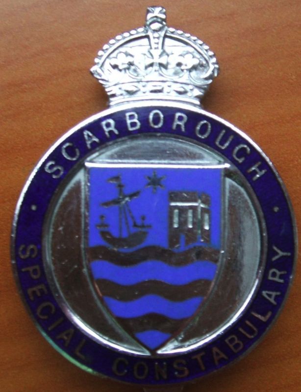 Special Constable Cap Badge
Scarborough Special Constables cap badge pre 1947

Initially posted by Chris Shearing
Keywords: Scarborough Special Cap