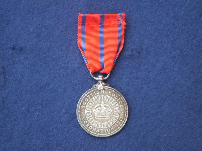 George V Coronation Medal issued to Scottish Police Officers - obverse
Keywords: Scotland Medal