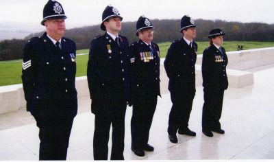Port of Dover Officers at Vimy Ridge
A group of Port of Dover Officers, who represented their Force at the Remembrance Day Parade on 11th November, 2007, at the Menin Gate, Ypres,  Belgium, and afterwards at Vimy Ridge
Keywords: Dover Port