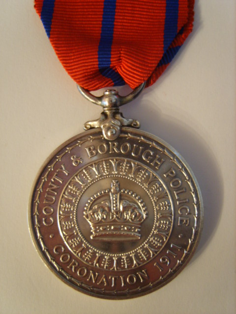 County Borough Police 1911 Coronation medal 
Keywords: Gloucestershire