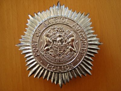 Port of Bristol Police helmet plate
Port of Bristol Authority Police chrome star helmet plate
Keywords: Port Bristol 