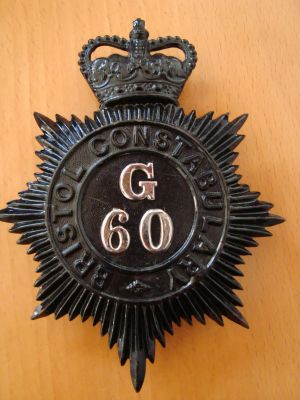 Bristol Constabulary helmet plate
Bristol Constabulary G Division QC night helmet plate
Keywords: Bristol