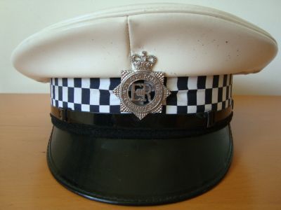 1980s Traffic Cap
Avon & Somerset Police traffic officers cap 1980s.
Keywords: Avon Somerset traffic cap