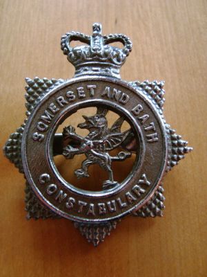 Somerset & Bath cap badge
Somerset and Bath Constabulary QC chrome cap badge
Keywords: Somerset Bath