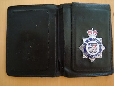Avon & Somerset Constabulary warrent card wallet
c1990s older style leather wallet
Keywords: Avon, Somerset