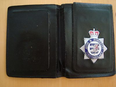 Avon & Somerset Constabulary warrent card wallet
c1990s older style leather wallet
Keywords: Avon, Somerset