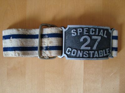 Special Constable armband
Made by Hiatt of Birmingham
Keywords: Special armband Hiatt