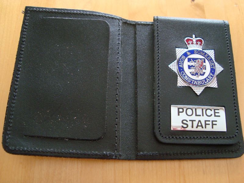 Avon & Somerset Constabulary Police wallet
Police Staff wallet
Keywords: Avon Somerset warrant wallet